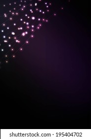 Abstract background with glowing lights