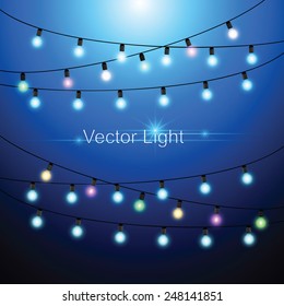 Abstract background glowing lights