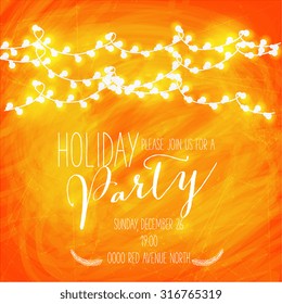 Abstract background with glowing lights. 