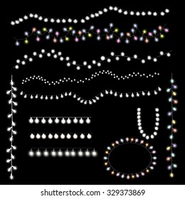 Abstract background with glowing lights