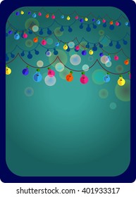 Abstract background with glowing lights