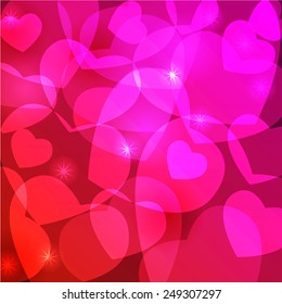 Abstract background. Glowing lights design