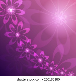 Abstract background. Glowing lights design