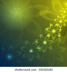Abstract background. Glowing lights design