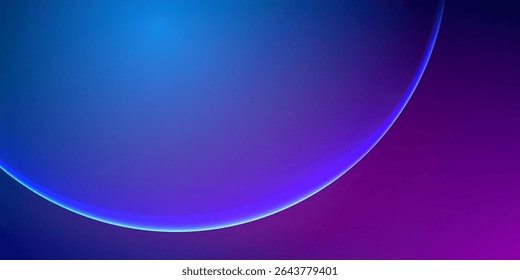 Fondo Abstractas con líneas brillantes. Fondo Horizontal oscuro de líneas de color rosa azul brillante ondulado. Concepto futurista de la tecnología moderna.