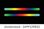Abstract Background with Glowing Lines. Dual Gradient Bars. Color Spectrum Parallel Line Illusion Design
