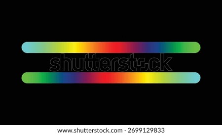 Abstract Background with Glowing Lines. Dual Gradient Bars. Color Spectrum Parallel Line Illusion Design