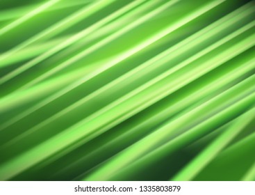 Abstract background with glowing lines, neon green stripes. Vector illustration for your design.