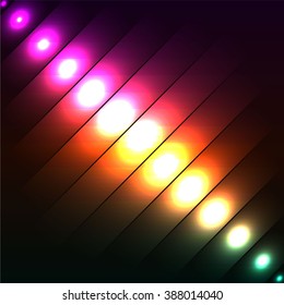 Abstract background with glowing lines with a neon glow