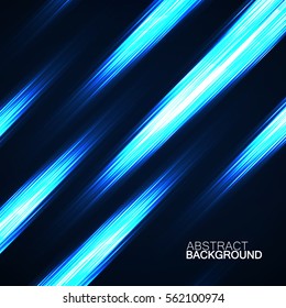 Abstract background with glowing lines, neon stripes, vector illustration, eps 10