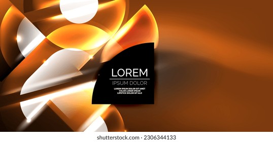 Abstract background glowing neon circles and lines with magic light effects. Hi-tech design for wallpaper, banner, background, landing page, wall art, invitation, prints, posters