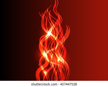 Abstract background with glowing neon purple smoke