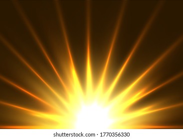 Abstract background with glowing orange starburst design
