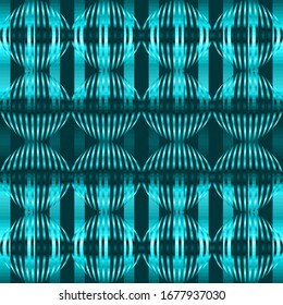 fondo abstracto con orbas brillantes y rayas color turquesa. ilustración vectorial 