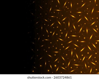 Abstract background with glowing particles. Magic banner. Vector illustration