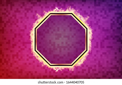 fondo abstracto de marco cuadrado rosa brillante