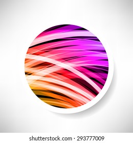Abstract background with glowing rainbow circle vector illustration
