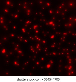 Abstract background with glowing red spots. Vector illustration.
