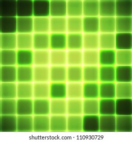 Abstract background with glowing squares