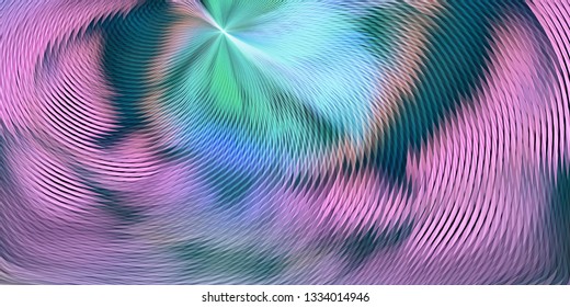 Abstract background with glowing stripes and particles. Vector universal texture. Creative modern template. Optical effect. Unusual element for your design.