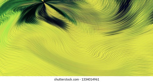 Abstract background with glowing stripes and particles. Vector universal texture. Creative modern template. Optical effect. Unusual element for your design.
