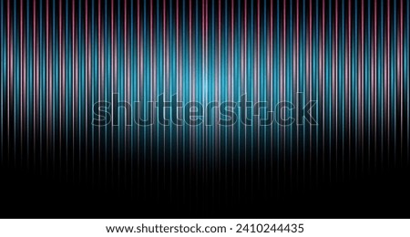 Abstract Background With Glowing Vertical Lines. Illustration Light Render Of Digital Technology