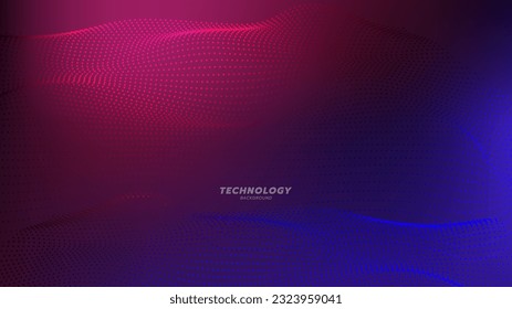 Fondo abstracto con onda brillante. 