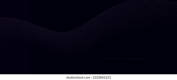 Fondo abstracto con onda brillante. Gradiente azul que fluye las líneas de onda. Líneas de onda modernas. Elemento de diseño de líneas móviles brillantes. Concepto tecnológico. Ilustración del vector en el fondo de las líneas de onda