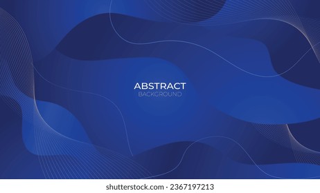 Abstract background with glowing wave. Shiny moving lines design with modern purple blue gradient flowing wave lines