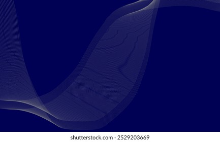Abstract background with glowing wave. Shiny moving lines design element. Futuristic technology