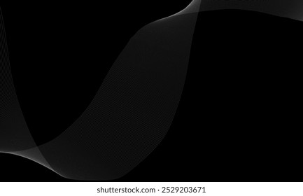 Fondo Abstractas con onda brillante. Elemento de diseño de líneas móviles brillantes. Tecnología futurista