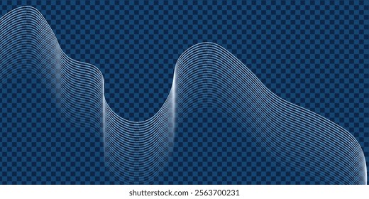 Abstract background with glowing wave. Shiny moving lines design element. Modern blue gradient flowing wave lines. vektor