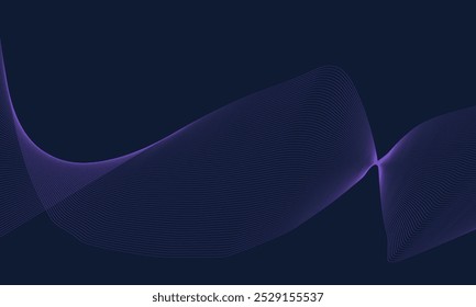 Fundo abstrato com onda brilhante.Conceito de tecnologia futura digital. ilustração vetorial.
