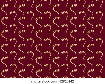 abstract background with god's footprint, illustration