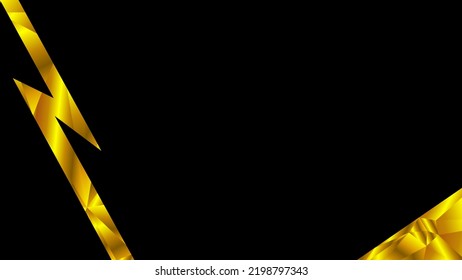 Abstract background gold black wallpaper modern design
