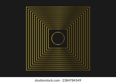 Resumen de fondo dorado papel pintado negro diseño moderno