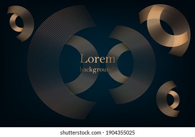 abstract background with gold circles. vector illustration.