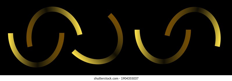 abstract background with gold circles. vector illustration.