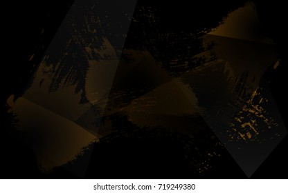 Abstract background Gold and dark multi color