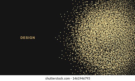Abstract background of gold dots.
