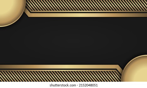 abstract background  gold edge on black