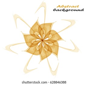 Abstract Background Gold Abstract Flower Stock Vector (Royalty Free