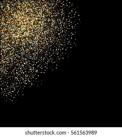 Abstract background with Gold glitter design Element