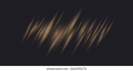 Abstrakter Hintergrund mit goldenem Glitter. Vektorgrafik. Kann für Werbung, Präsentation verwendet werden.