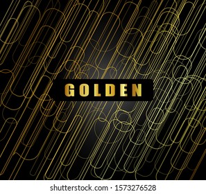 Abstract background with gold gradient