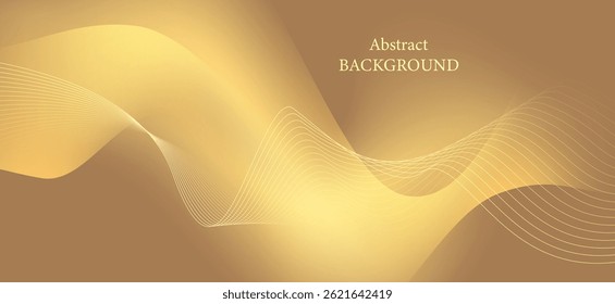 Abstract background in gold and light brown tones. Simple, elegant and calm, it gives a gentle and classic feel. It is suitable for designs that require luxury and cleanliness.