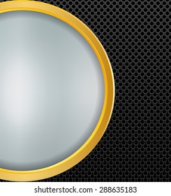 Abstract background gold  metallic and blurred , vector illustration.
