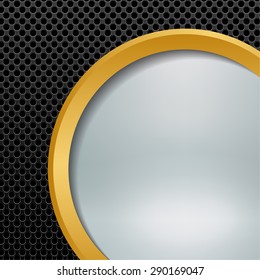 Abstract background gold metallic and blurred , vector illustration