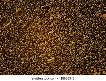 Abstract background of gold pieces