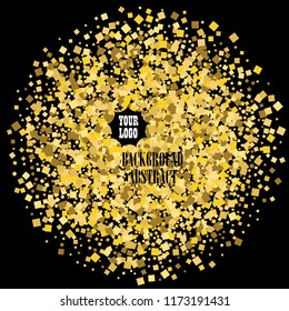 
Abstract background. Gold shine circle.